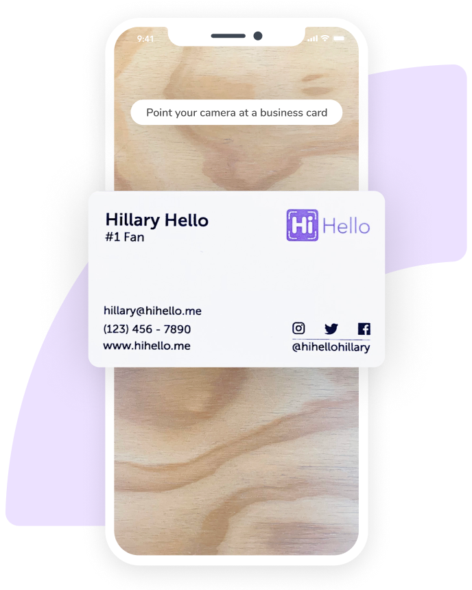 Business Card Scanner, Human Verification and Address Book Contacts